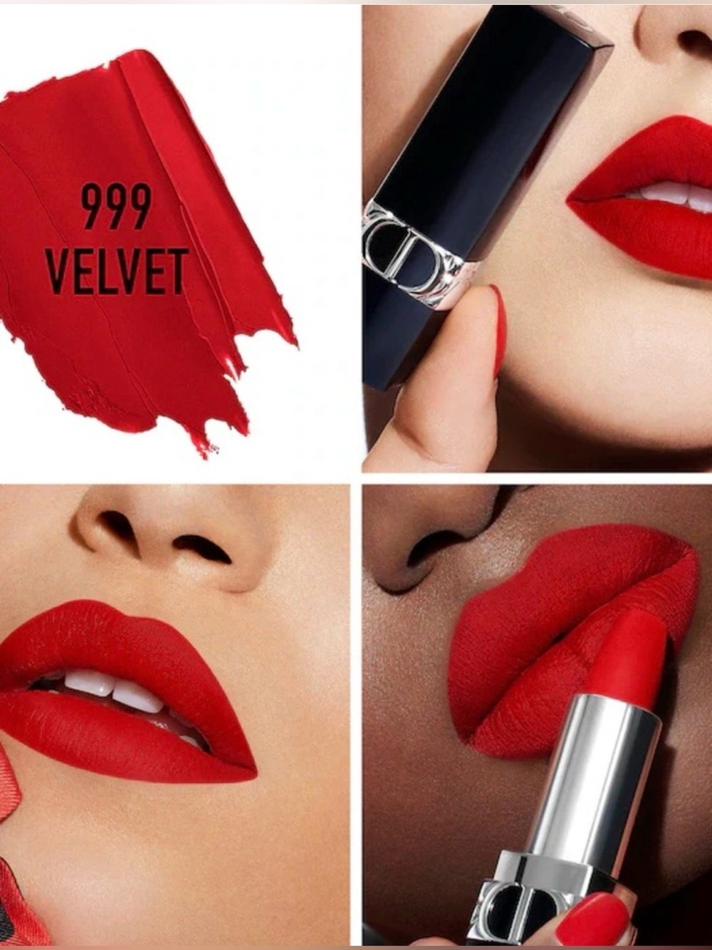 Dior Rouge 999 Velvet Matte Lipstick - Red